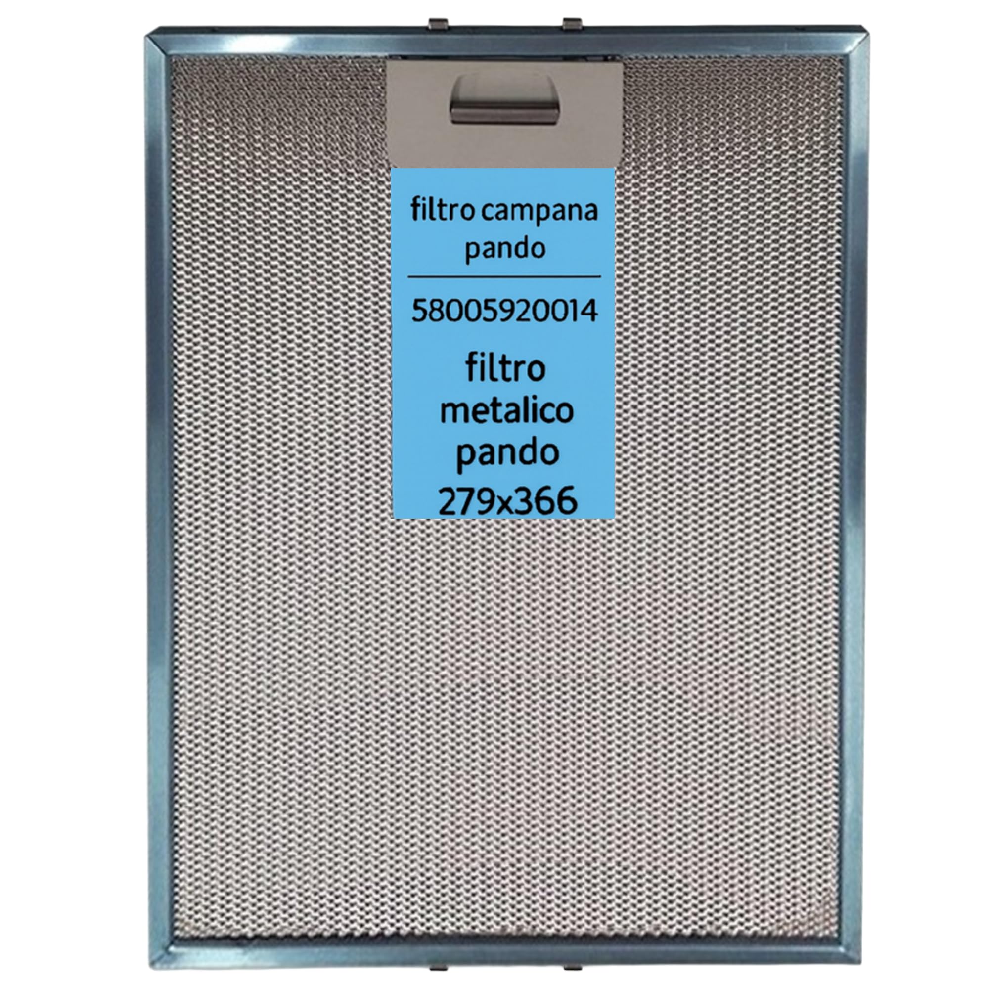 RECAMBIOS DREYMA Filtro Metalico Campana 279x366 mm Codigo 580058200014 Compatible con Pando Orpan Cata Pestana 7-8mm Lavable Reutilizable Marco Aluminio Rejilla Multicapa Profesional