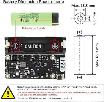 Amazon.com: Geekworm X306 V1.5 UPS Expansion Board for Raspberry