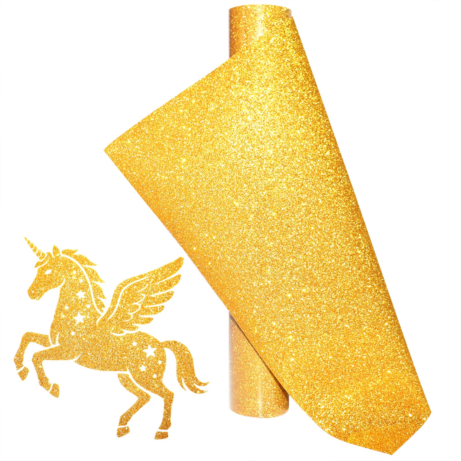Pink Glitter Heat Transfer Vinyl HTV Vinyl Rolls 12 inch x 5 feet Iron on Vinyl for Cricut, Bags, Hats DIY Sparkle Design, Silhouette Cameo & Heat Press Machine