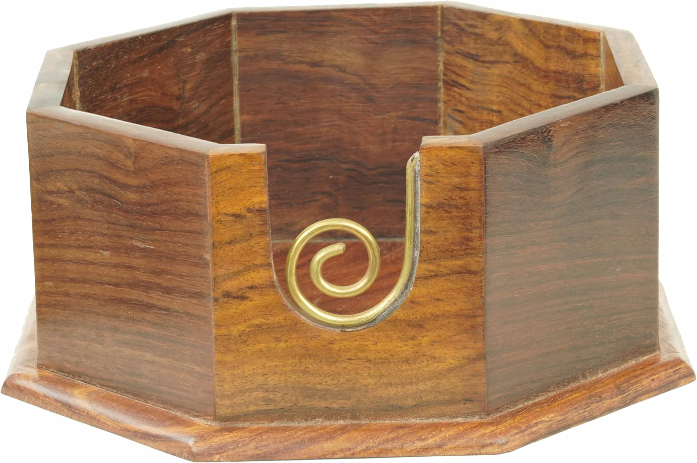 Wooden Yarn Storage Bowl with 100% Smooth Threading (Octa Smooth Special)