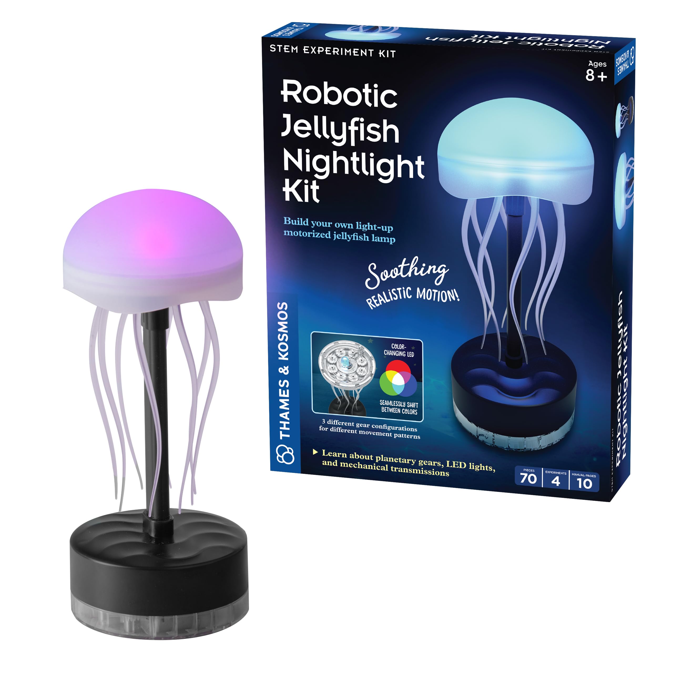 Thames & Kosmos Robotic Jellyfish Nightlight Kit, Multicolored, Medium