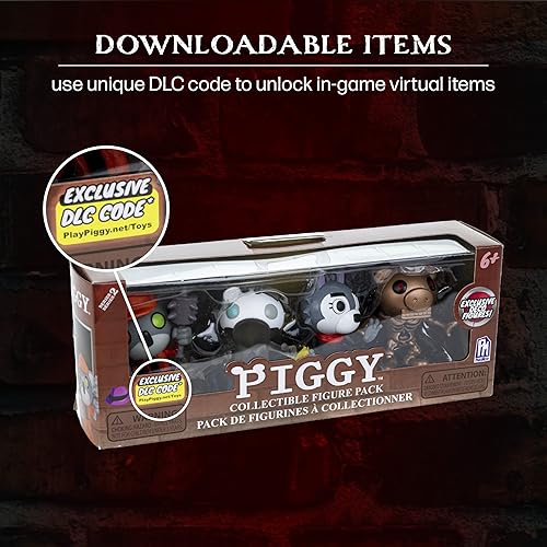 Miniatura 4 de PIGGY Paquete de figuras coleccionables con contenido descargable, incluye cuatro personajes de 3 pulgadas (Frostiggy, Willow, Kolie, Skelly) -