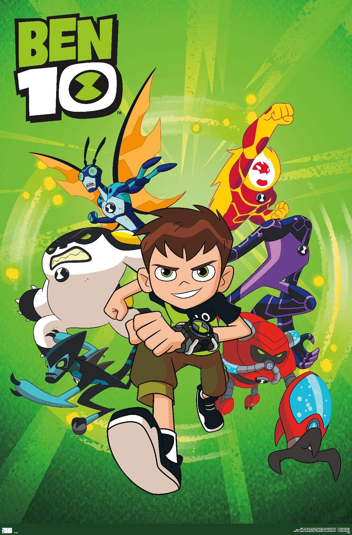 Ben 10 - Group Wall Poster, 22.4L" x 14.7W", Premium Unframed Version
