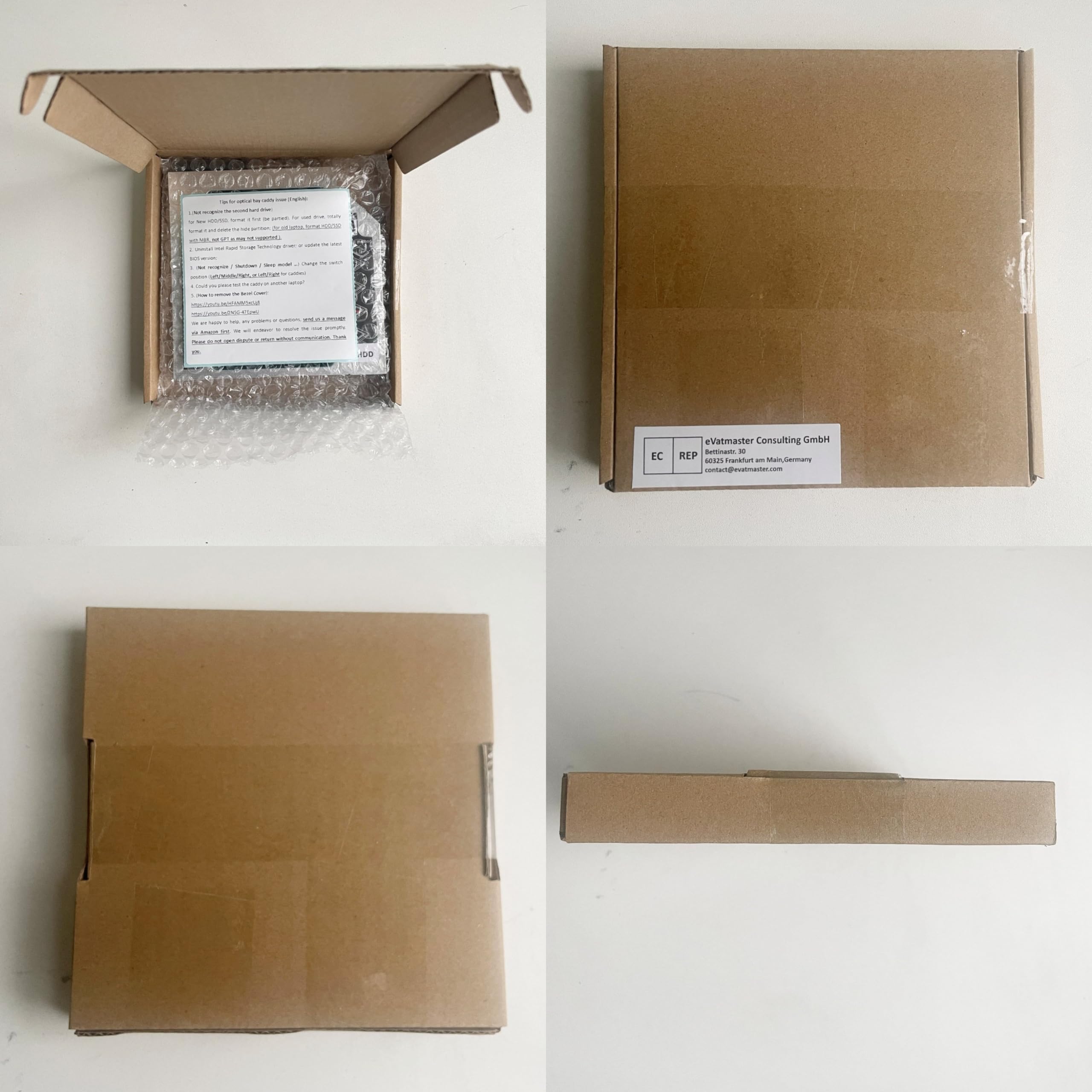 2. Drugi Dysk Twardy HDD SSD Zatoka Optyczna Rama Caddy do HP pawilon dv6-6b42eo dv6-7173er HDX18 HDX16