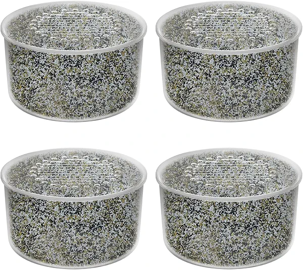 4 Pack Shower Head Filter Replacement Cartridge Compatible with All Canopy Handheld & Fixed Filtered Shower Head, Water Softener Filter for Hard Water, Reduce Chlorine and Harmful Substances