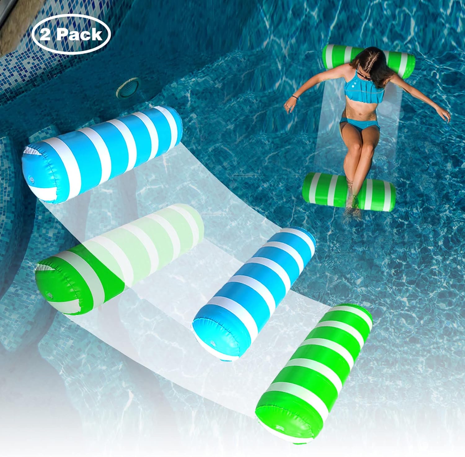 Inflatable Pool Floats Adult Size Water Hammock