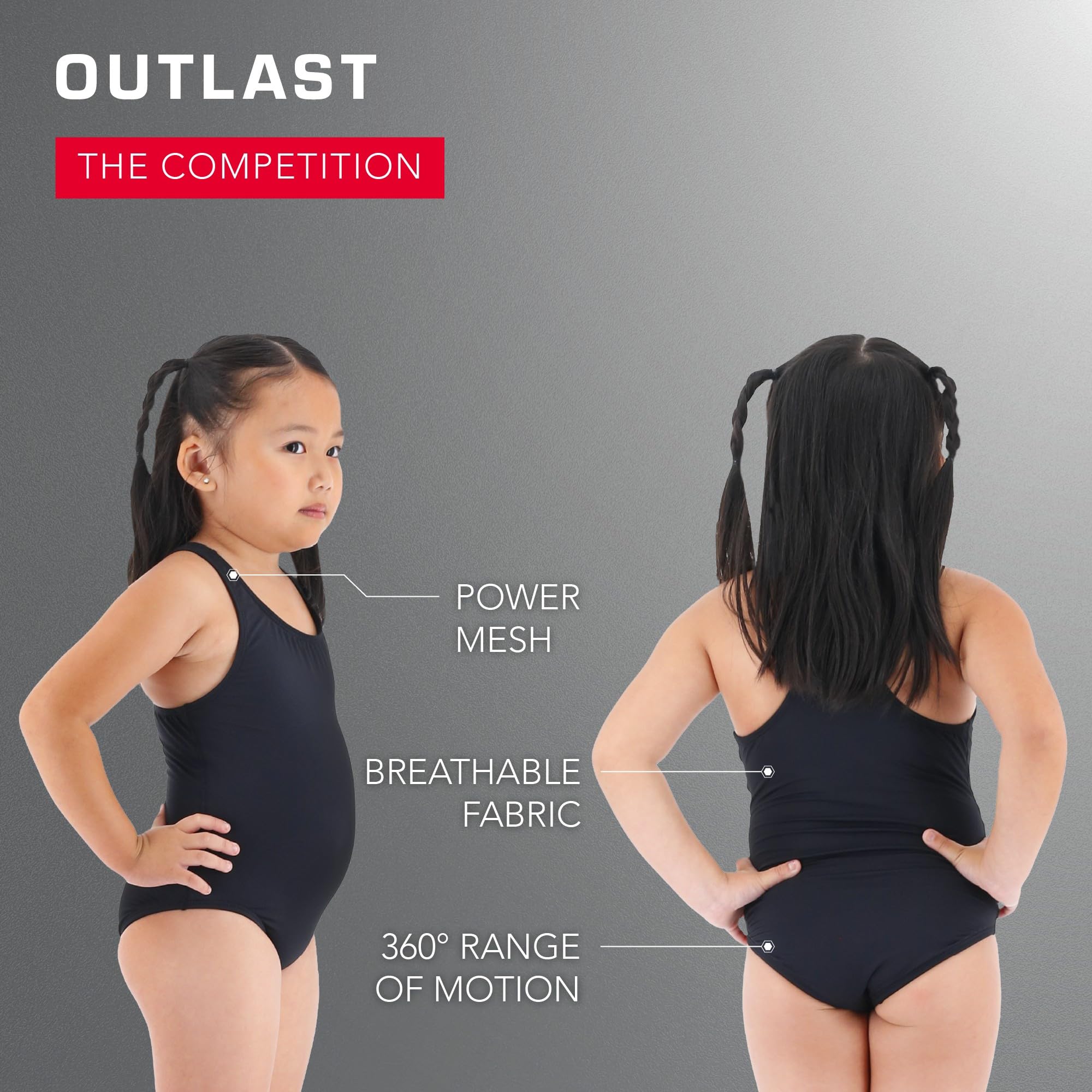 TYR Girls' Durafast Lite Ella Maxfit Swimsuit