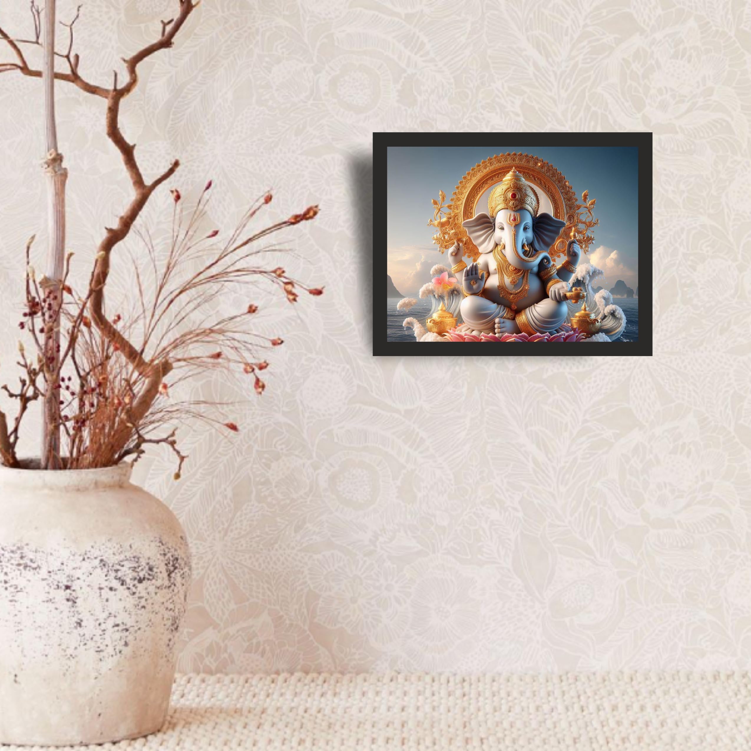Electric Ganesha Aura: 16x20 Landscape – view 2
