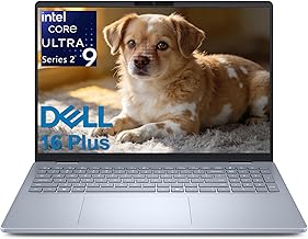 Dell 16 Plus AI Powered Laptop, 16" Touchscreen WUXGA Display, Intel Ultra 9-288V, 32GB DDR5 RAM, 1TB PCIe SSD, WiFi 7, Fingerprint Reader, Backlit KB, Numeric Keypad, Windows 11 Home, Ice Blue