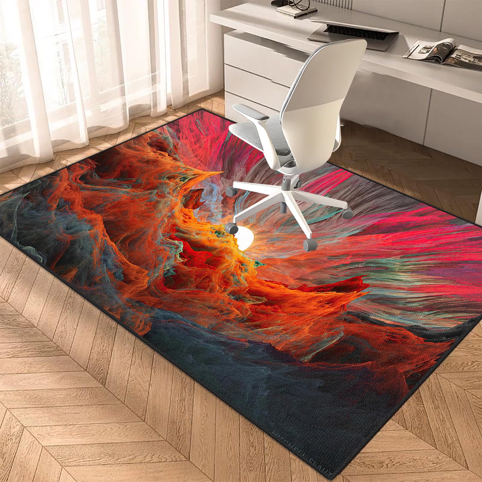 90 x 120 cm Tapis de Sol pour Chaise Gamer Ordinateur Grand