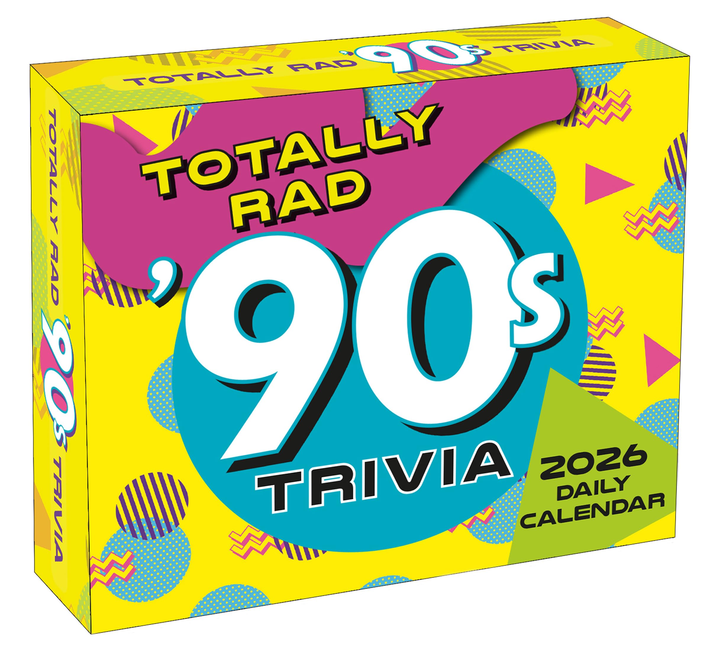 Totally Rad 90s Trivia Desk Calendar 2026