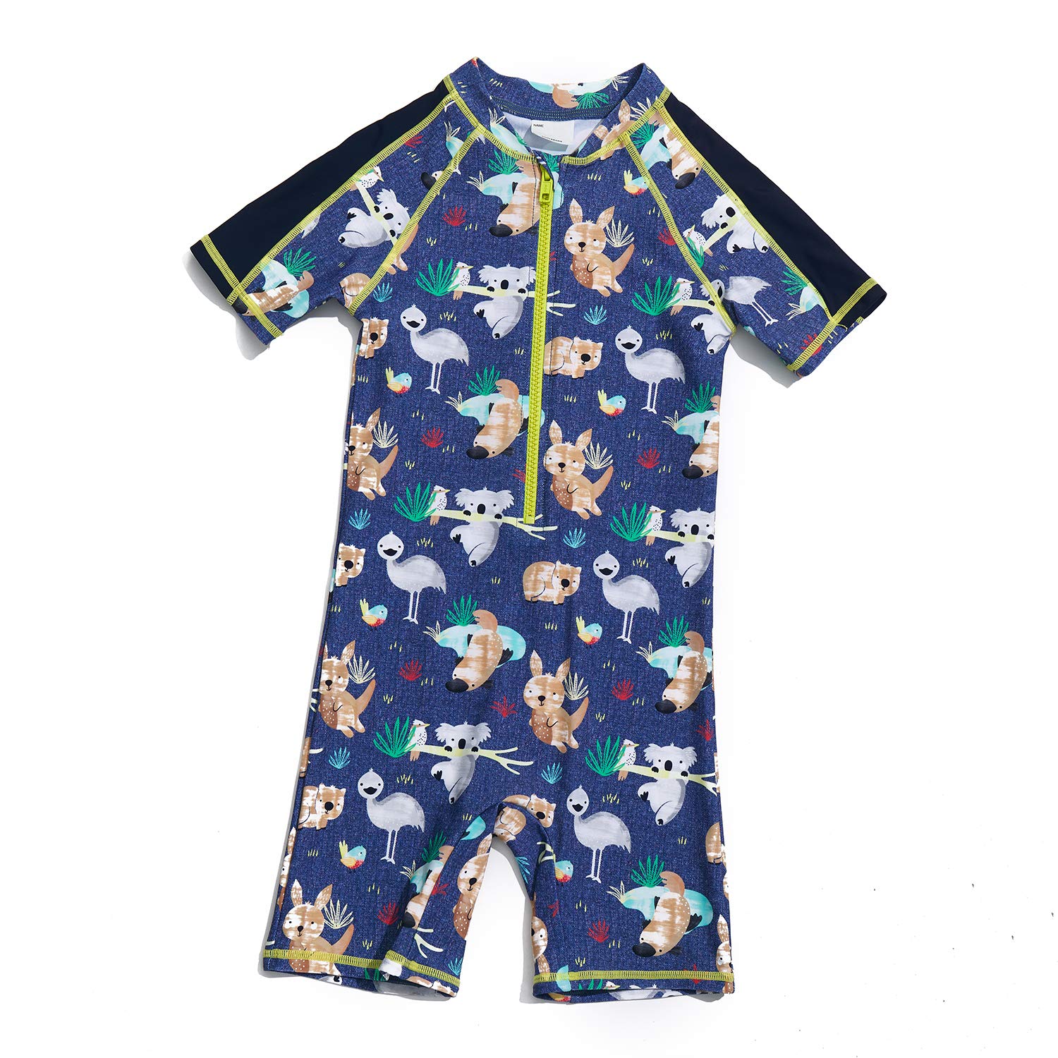 Costume Bagno Bambini Con Maniche Corte UPF 50+ - Protezione Solare E Zip Frontale - Foto 5