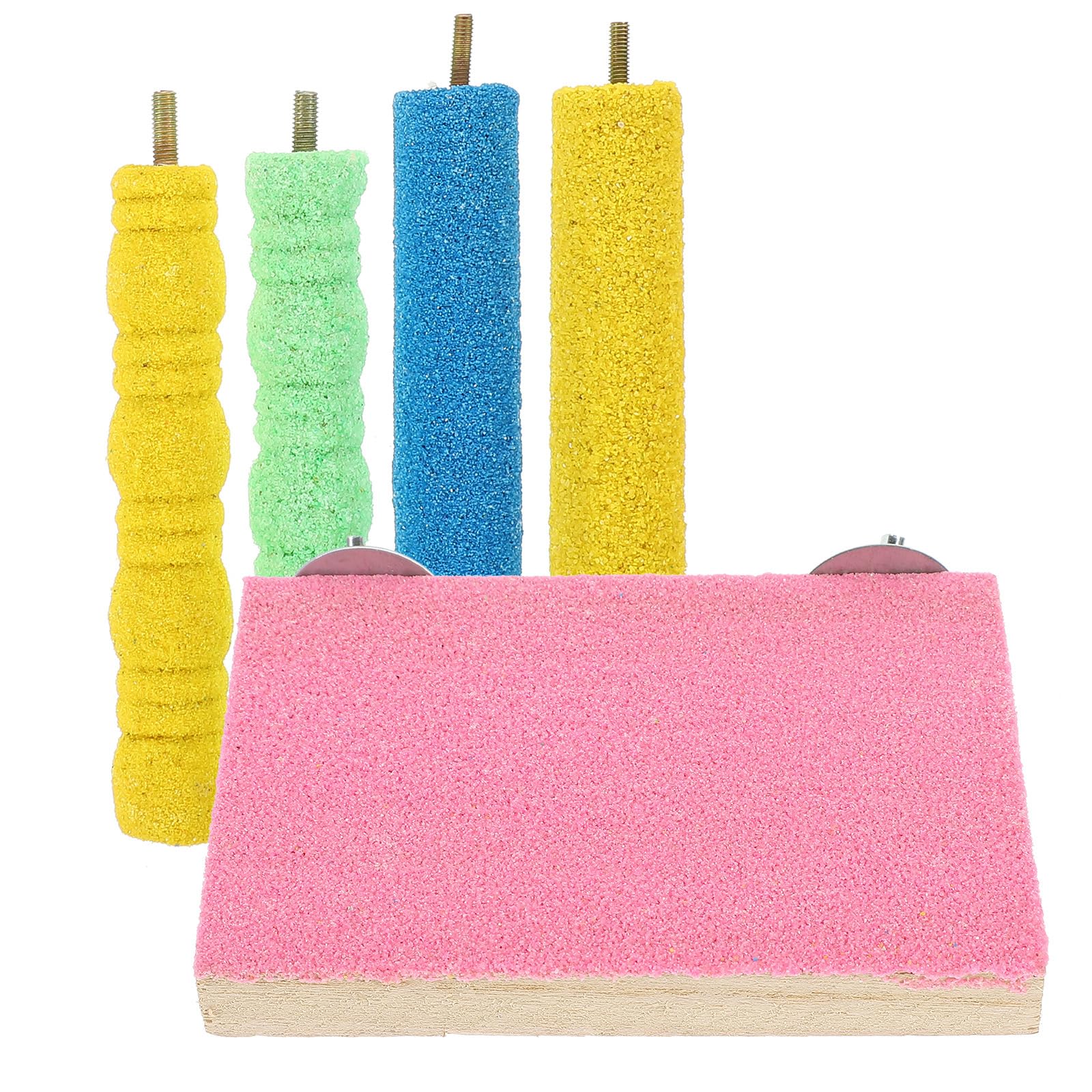 Plate-Forme De Perchoir En Bois De Pommier Naturel, Supports De Branche, Accessoires De Cage à