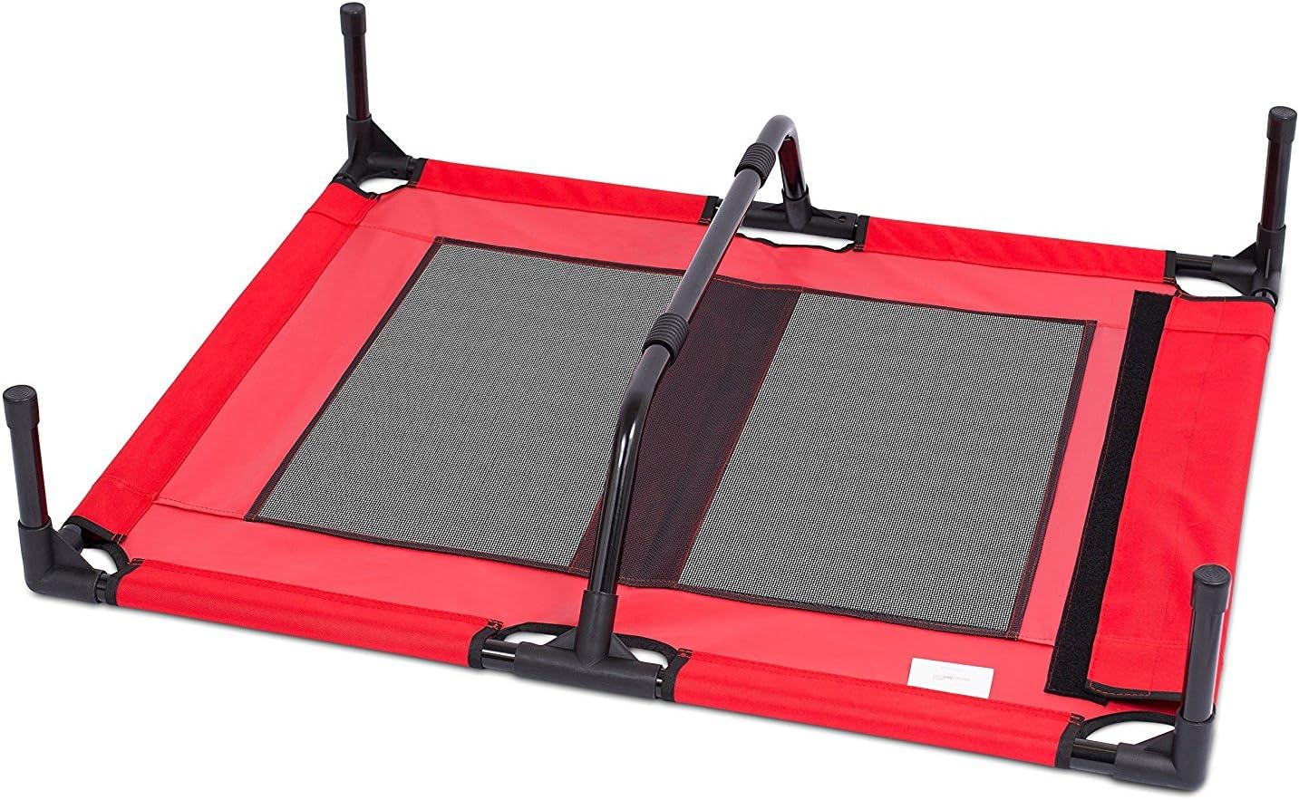 Internet's Best Dog Cot | 30 x 24.5 | Elevated Dog Bed | Cool Breathable Mesh | Indoor or Outdoor Use | Medium | Red