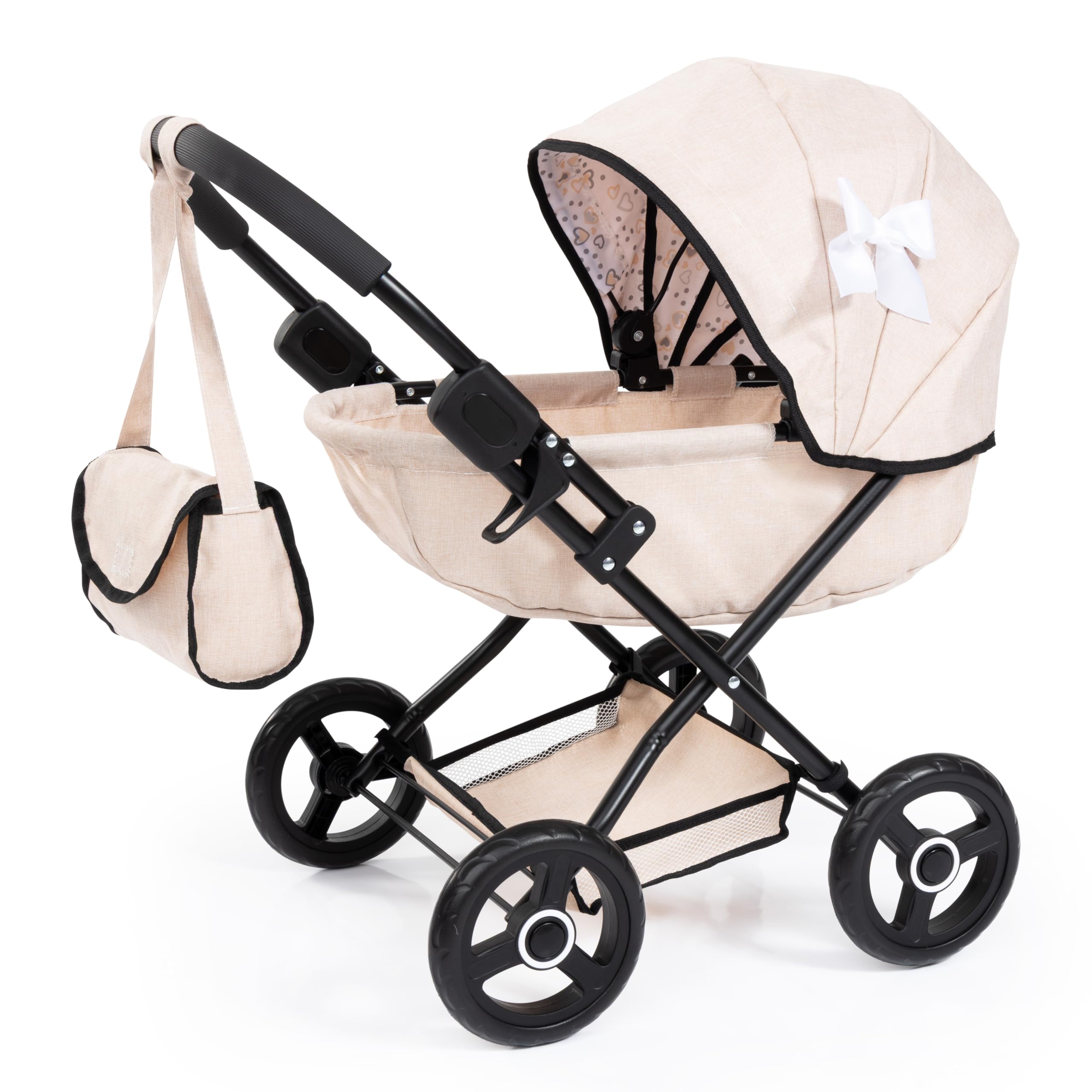 Bayer Design dolls pram Cosy with bag, blanket and cushion, soft handle