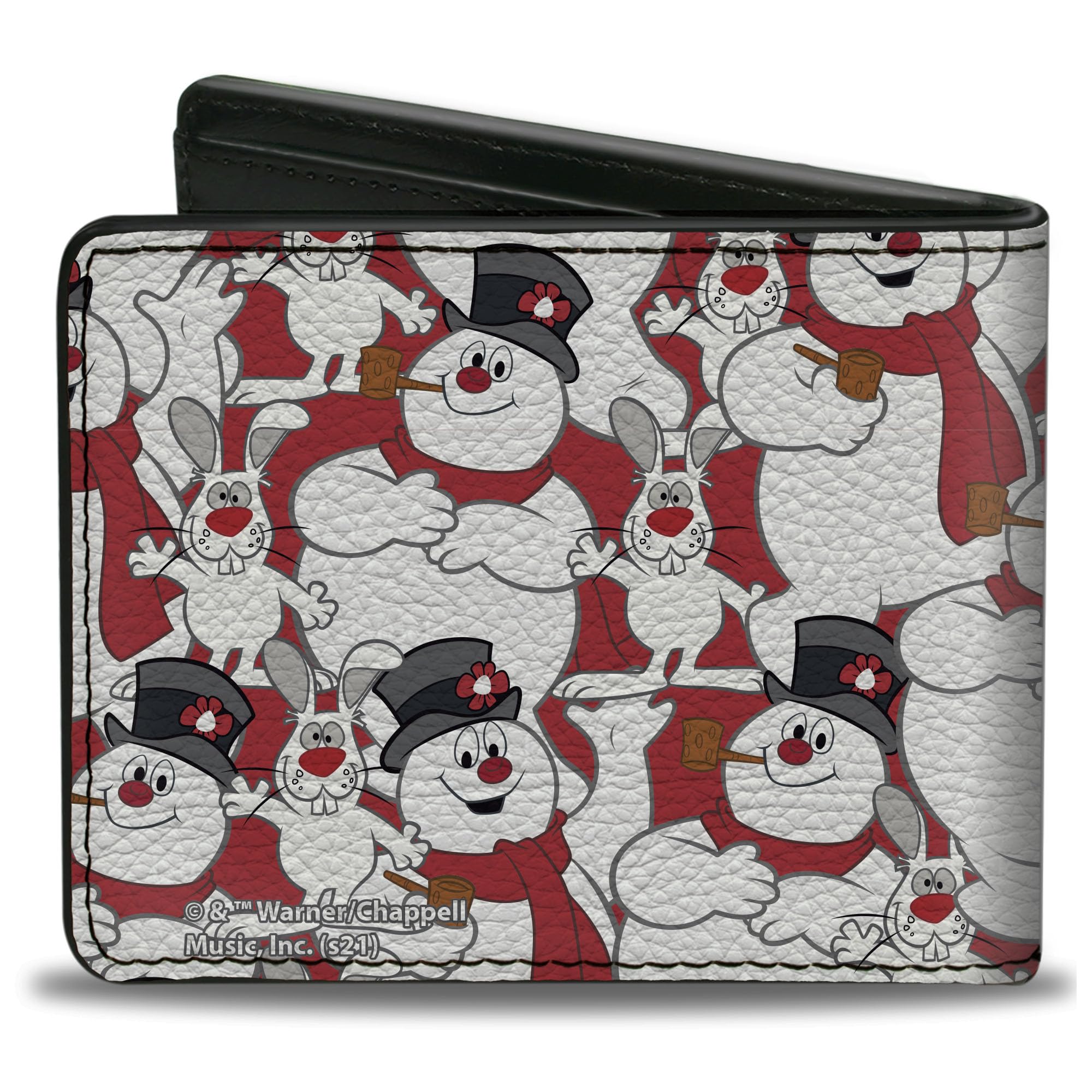 Buckle-Down Men's Bifold Wallet Frosty The Snowman, 4.0