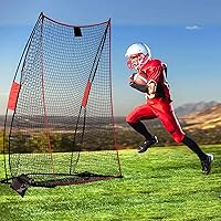 Vista 1 de Football Kicking Cage Net - Heavy Duty Portable Training Net with Steel Frame for Backyard Indoor Outdoor Field Goal Training & Punting Passing