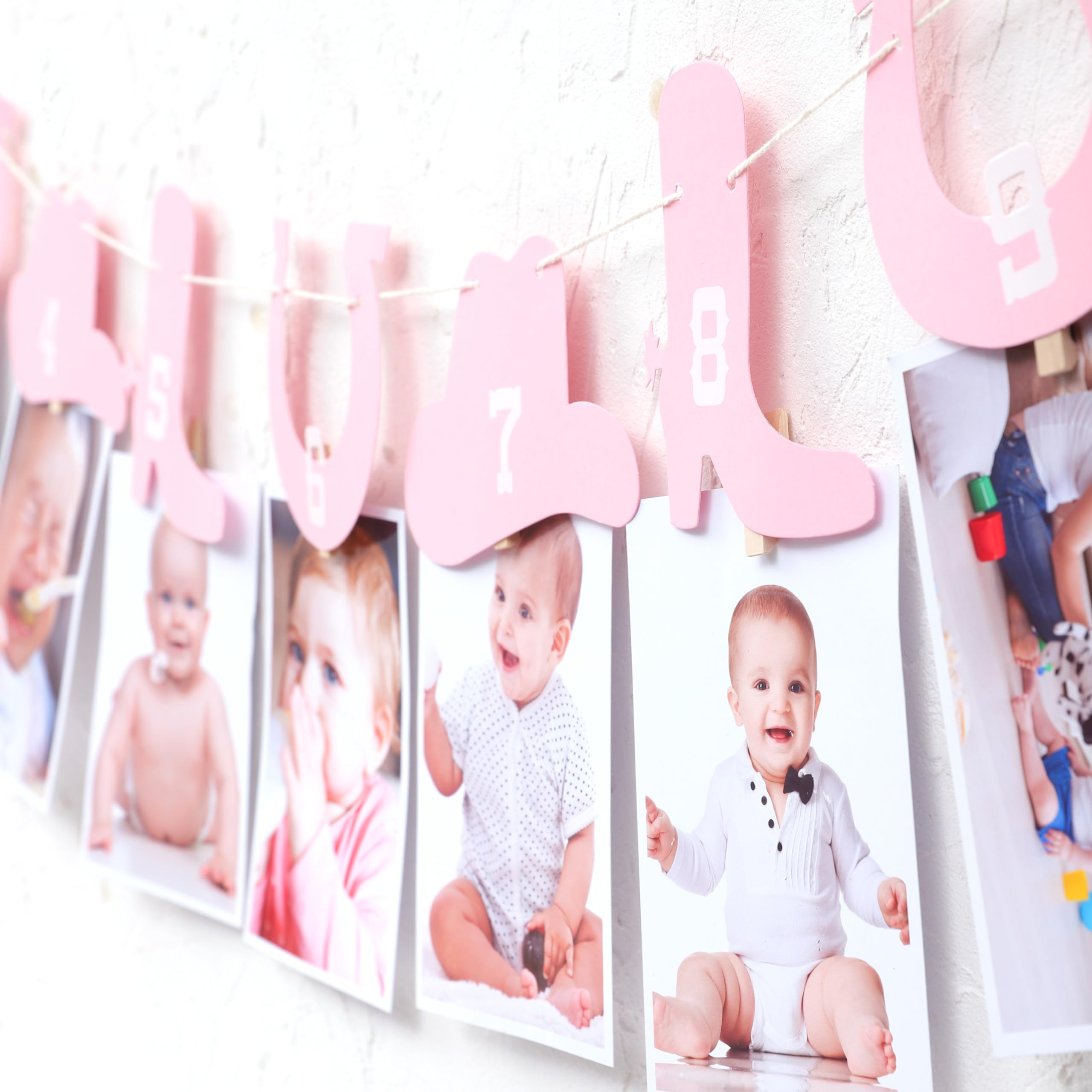 Banner per seggiolone da cowgirl – primo compleanno – Banner per seggiolone da ragazza, con scritta My First Rodeo – Decorazioni per feste di compleanno di un anno