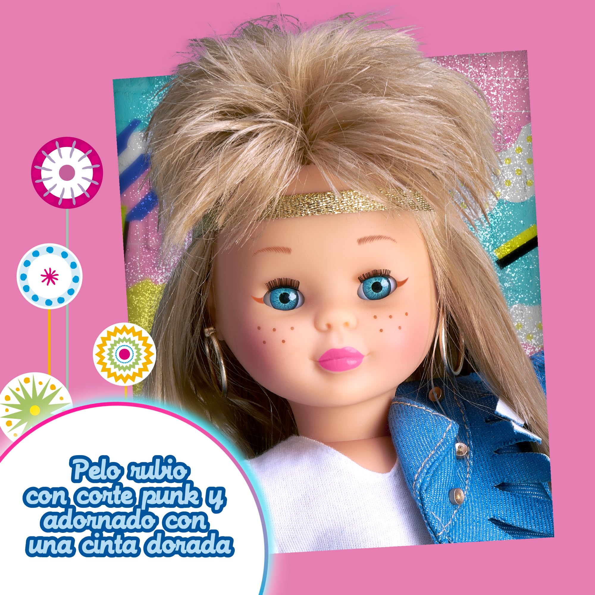 Nancy - Communie-collectie, pop voor eerste communie en kroon, blond