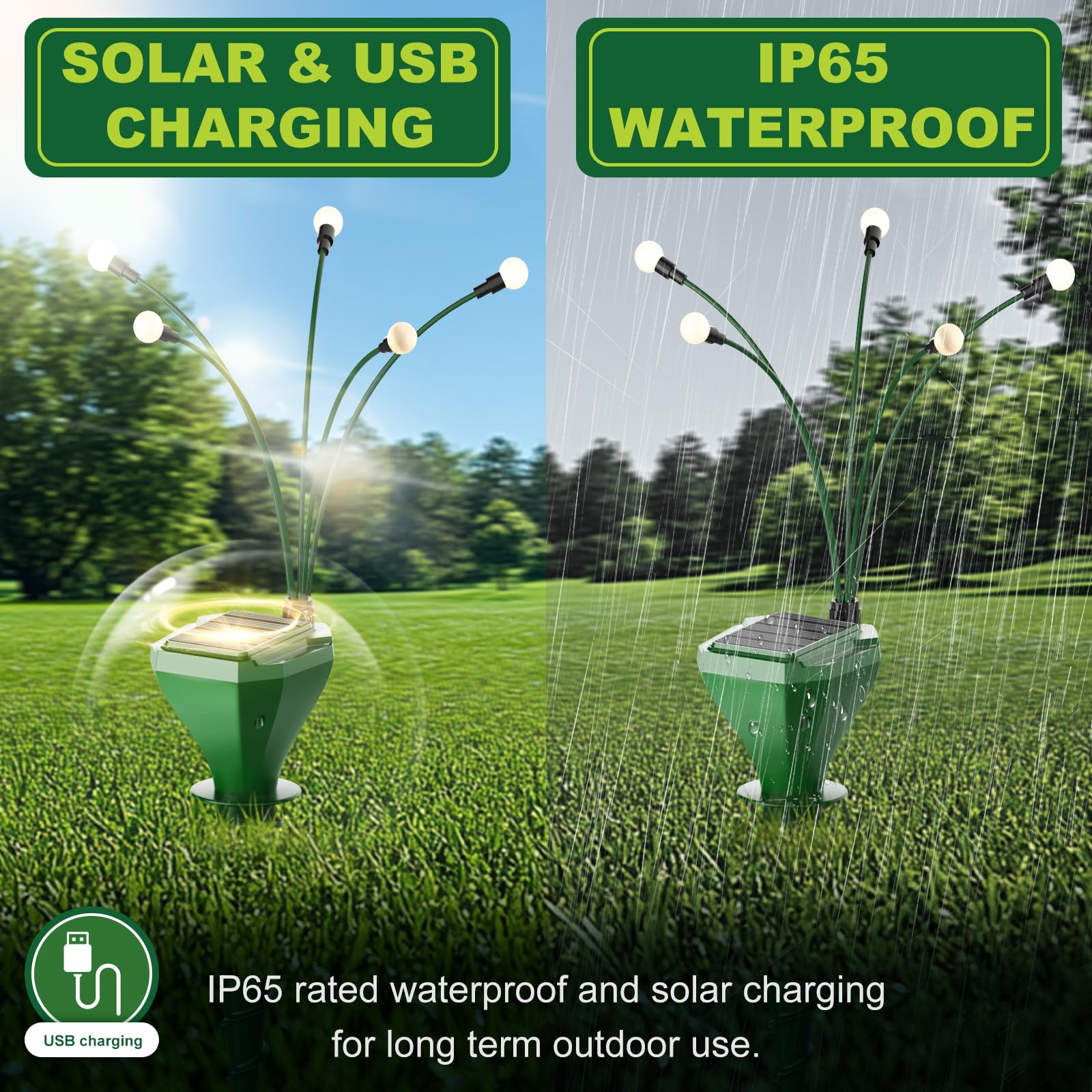 Maulwurf Vertreiber, Premium Solar Wühlmausschreck Testsieger 2er Pack - Humane Ultraschall- & Vibrations-Abwehr gegen Maulwürfe & Wühlmäuse, Solarbetrieben, Wasserdicht IP65, für Garten & Rasen