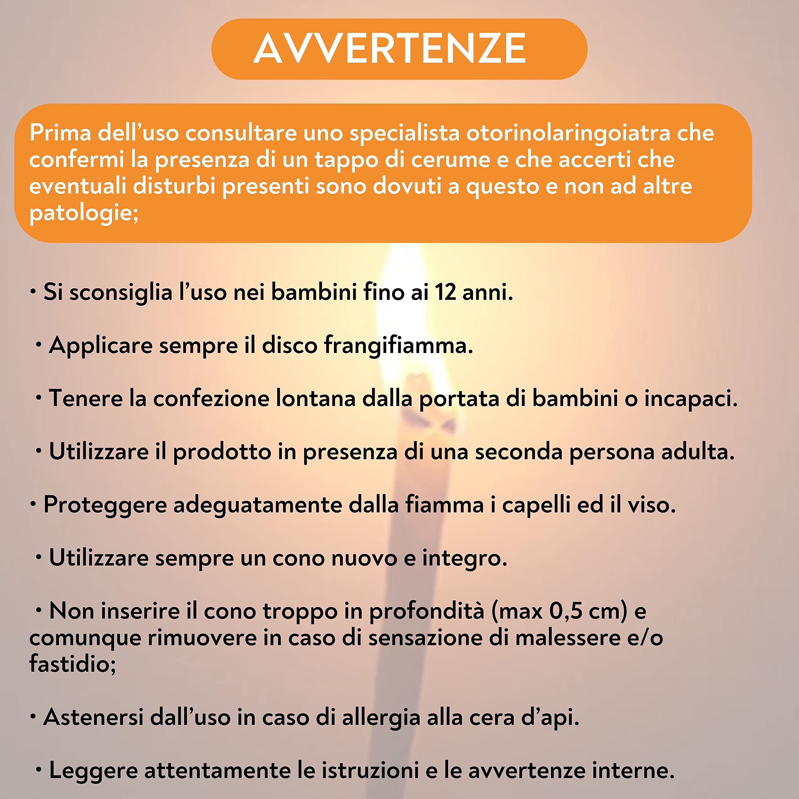 DROPFEEL - Coni Auricolari per Rimozione Cerume con Cera d'Api, Rimozione Tappi con Metodo Venturi, Pulizia Auricolare Naturale con Sistema Frangifiamma, Monouso e Made in Italy, Confezione da 2 Pezzi
