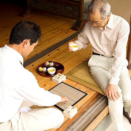 Miniatura 7 de Juego de mesa magnético japonés Shogi con tablero plegable, juegos clásicos de viaje para niños y adultos, 9.84 pulgadas