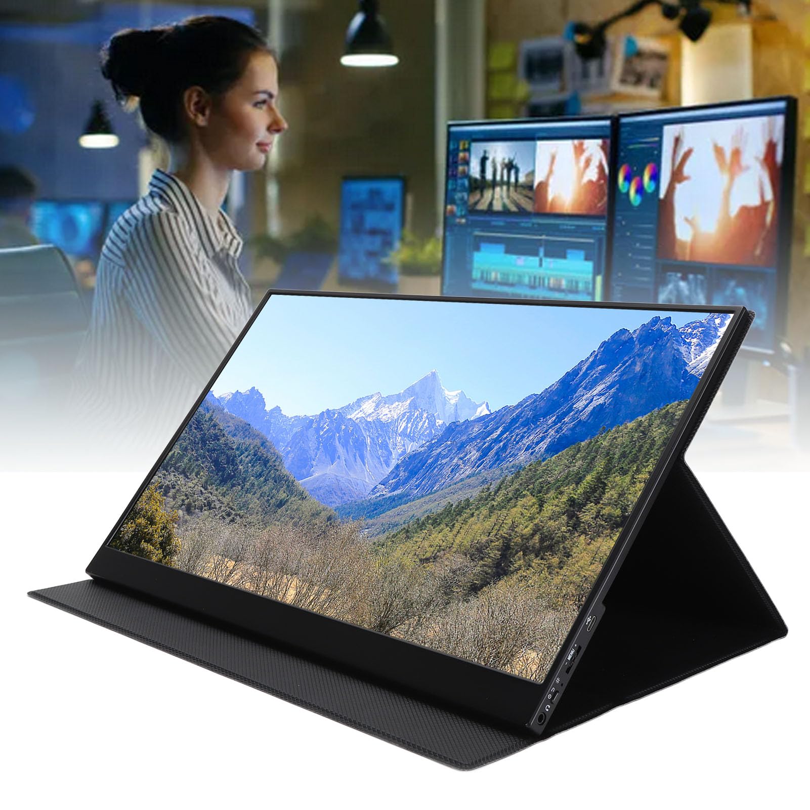 Portable Monitor, 16.1 Inch 1920x1080 IPS Laptop Display