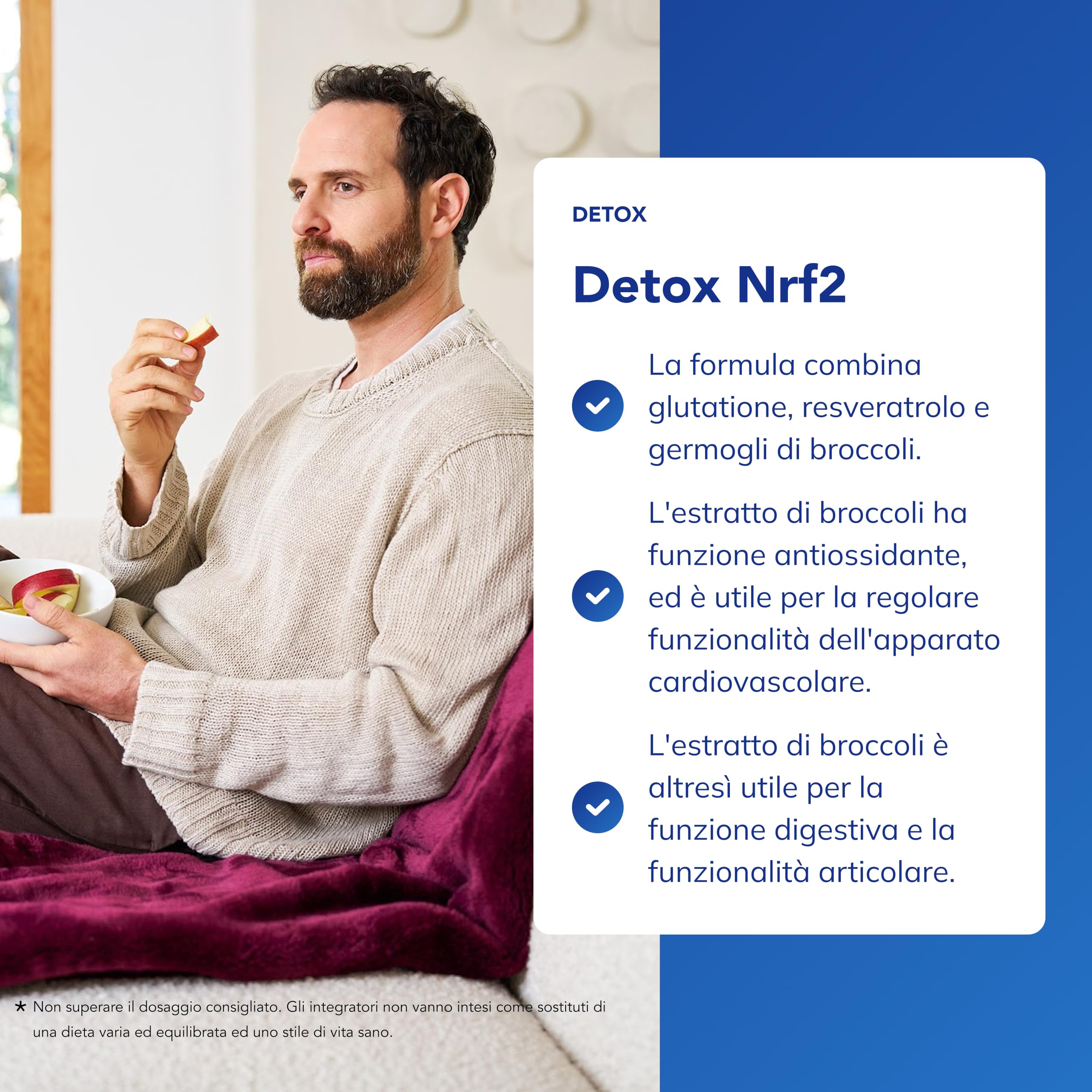 Pure Encapsulations - Detox NRF2 – Integratore con Germogli di Broccoli, Glutatione e Resveratrolo – Formula Detox – 30 Capsule | Germogli di Broccoli, Glutatione Ridotto e Resveratrolo, Miscela di Estratti Vegetali, Capsule Vegane Ipoallergeniche