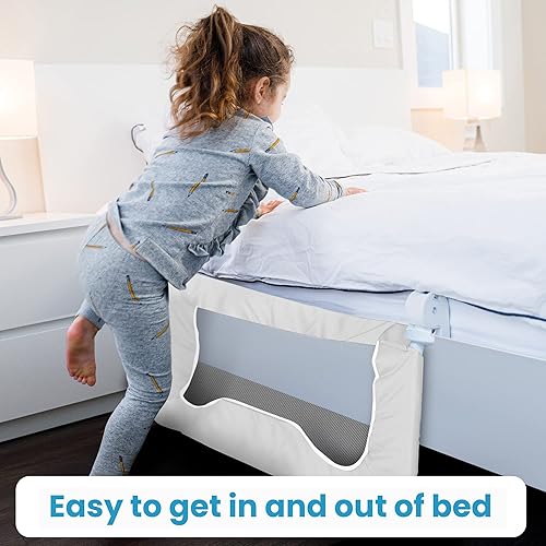 Miniatura 6 de Barandilla de seguridad para cama infantil Baranda protectora de cama para colchones y camas Queen, King, matrimonial e individual para niños