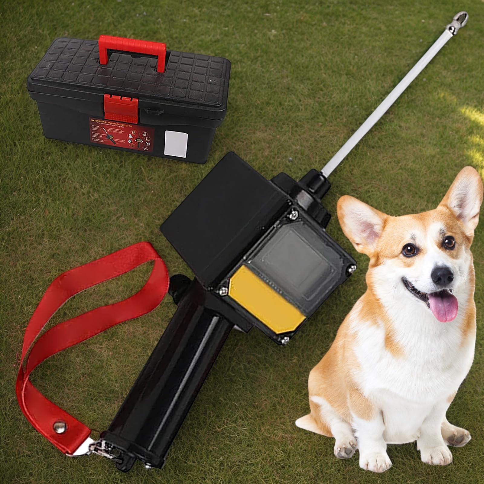 Test Ciąży Dla Psów 5 cm Test Ciąży z Magnetyczną Sondą | Wodoodporne Akcesoria Hodowlane Z Zawieszką Na Szyję Detektor Owulacji Zwierząt Na Baterie Do Wnętrz i Na Zewnątrz