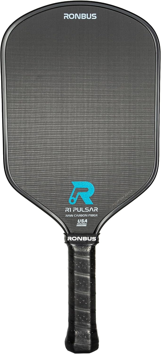 Ronbus R1/R3 Pulsar Thermoformed Raw Toray T700 Carbon Fiber Pickleball Paddle with 16 mm Polypropylene Honeycomb Core