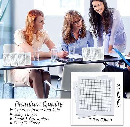 Miniatura 2 de 12 blocs de notas adhesivas de papel cuadriculado 300 hojas rayadas de mini gráficos de 3 x 3 pulgadas, papel de gráfico de matemáticas súper