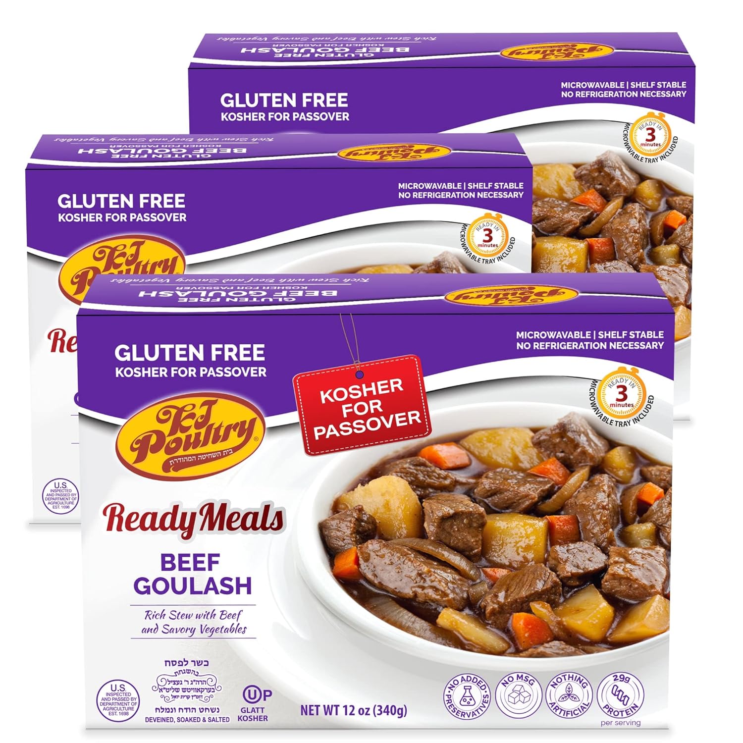 Buy Kosher Gluten Free Food, Beef Goulash Stew with Vegetables MRE