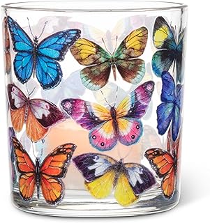 30+ Ceramic Butterfly Decor Ideas For Whimsical Charm 20 Abbott Collection Colourful Butterflies Votive/Tealight Candle Holder - ...