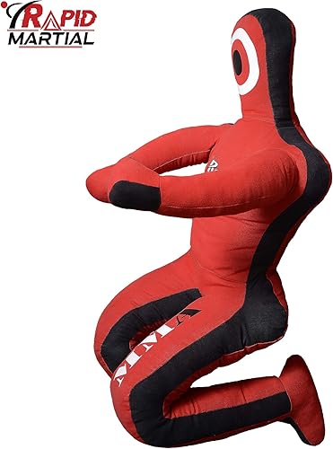 Miniatura 3 de BJJ Wrestling Dummy Saco de boxeo Sumisión MMA Brasileño Jiu Jitsu Judo Karate Lanzando Maniquí Boxeo Maniquí - Sin Relleno 6 pies - Sentado