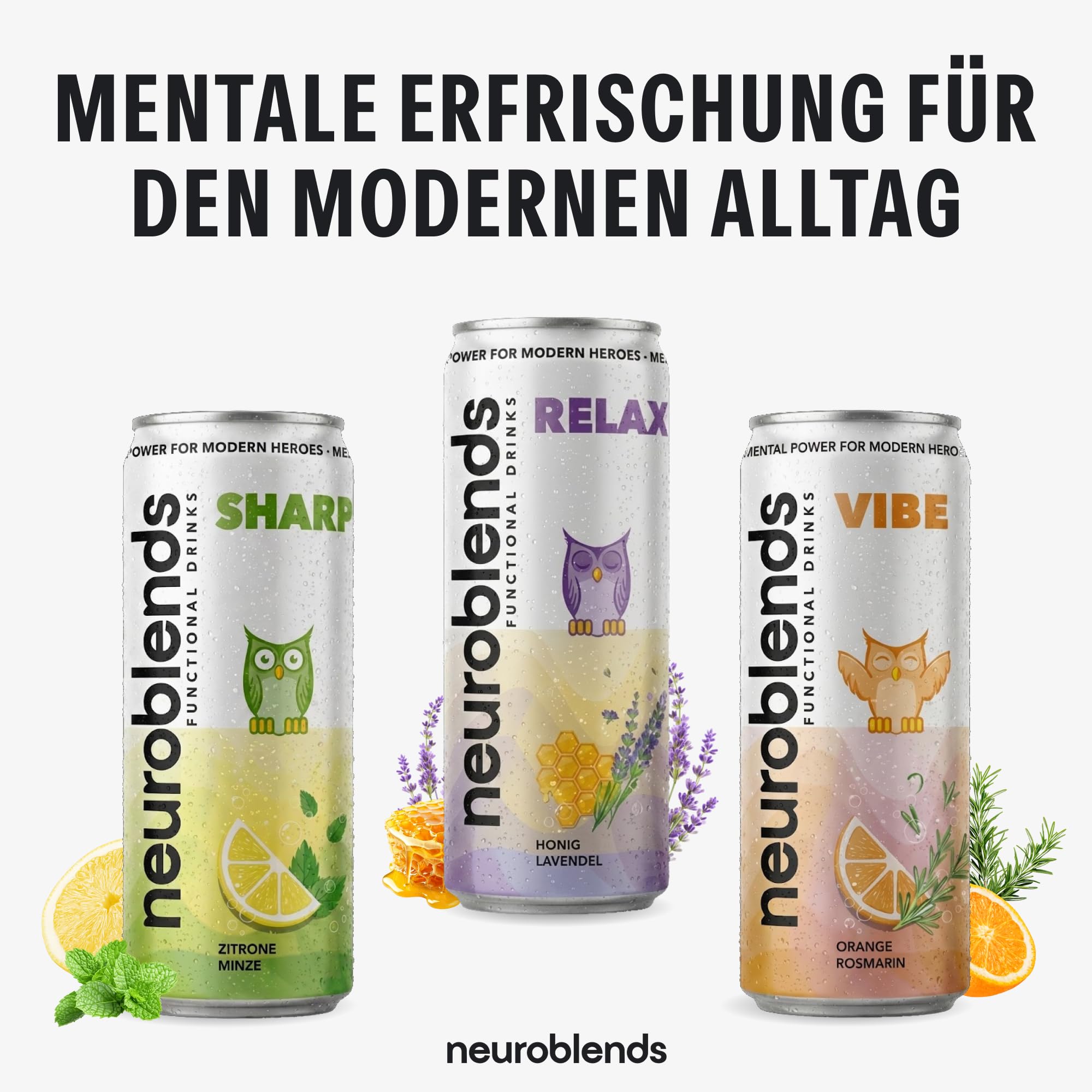 Neuroblends MIX | Energy Drink, Kaffee & Alkohol Ersatz | Zero | 36x330ml | Neuroblends MIX | Energy Drink, Kaffee & Alkohol Ersatz | Zero