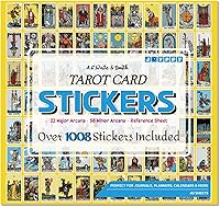 Vista 9 de 336 piezas de adhesivos de tarot - 6.3 cm x 3.6 cm (2.5" x 1.4") - 4 juegos de adhesivos de cartas de tarot completos RWS para diario y planificador
