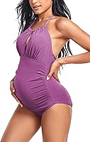 Vista 2 de EastElegant Trajes de baño de maternidad de una pieza con cuello en V traje de baño de embarazo
