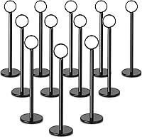 Vista 11 de New Star 12 soportes para números, de mesa. De 12 pulgadas plateado