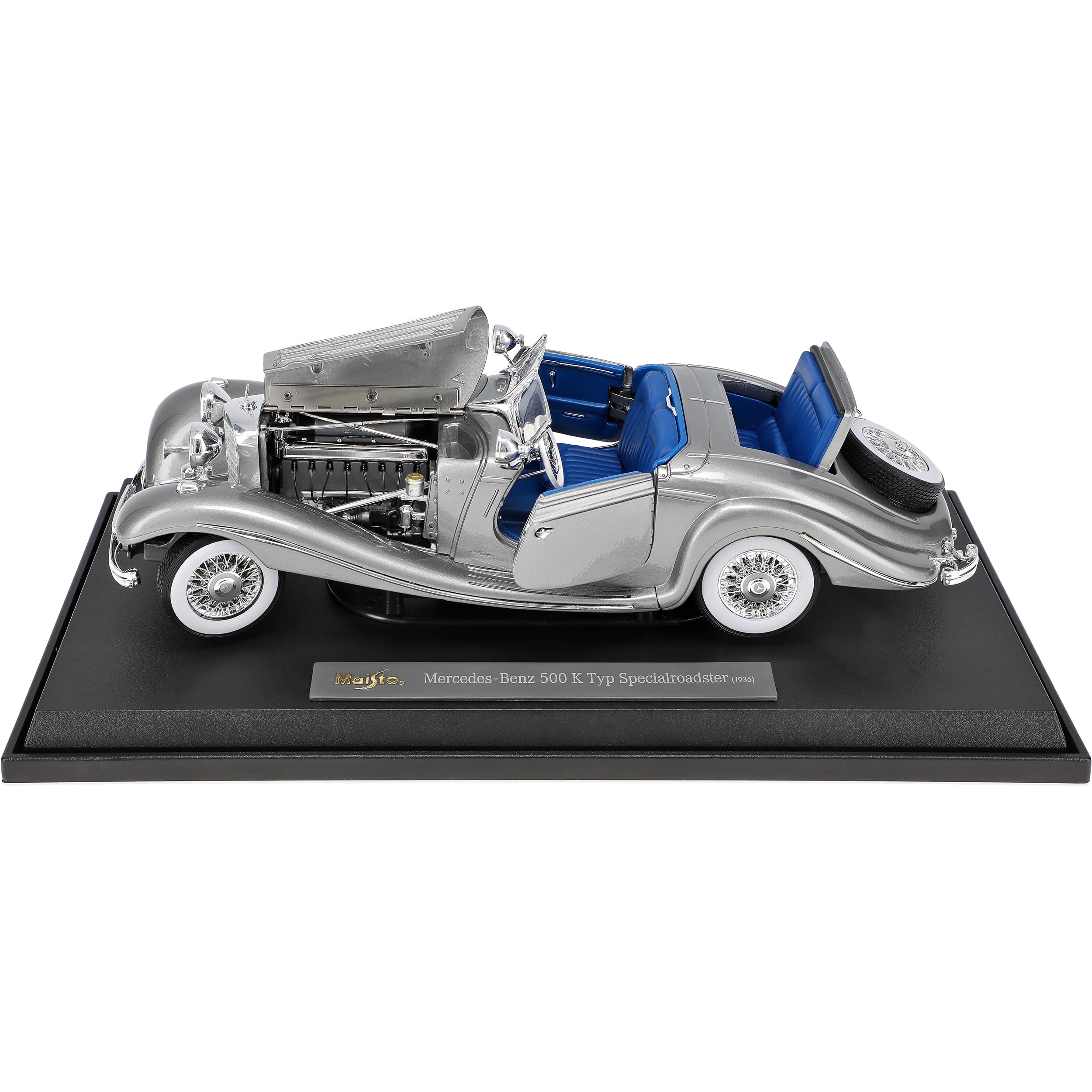 Mercedes-Benz 500K Type Special Roadster Convertible Silver Grey