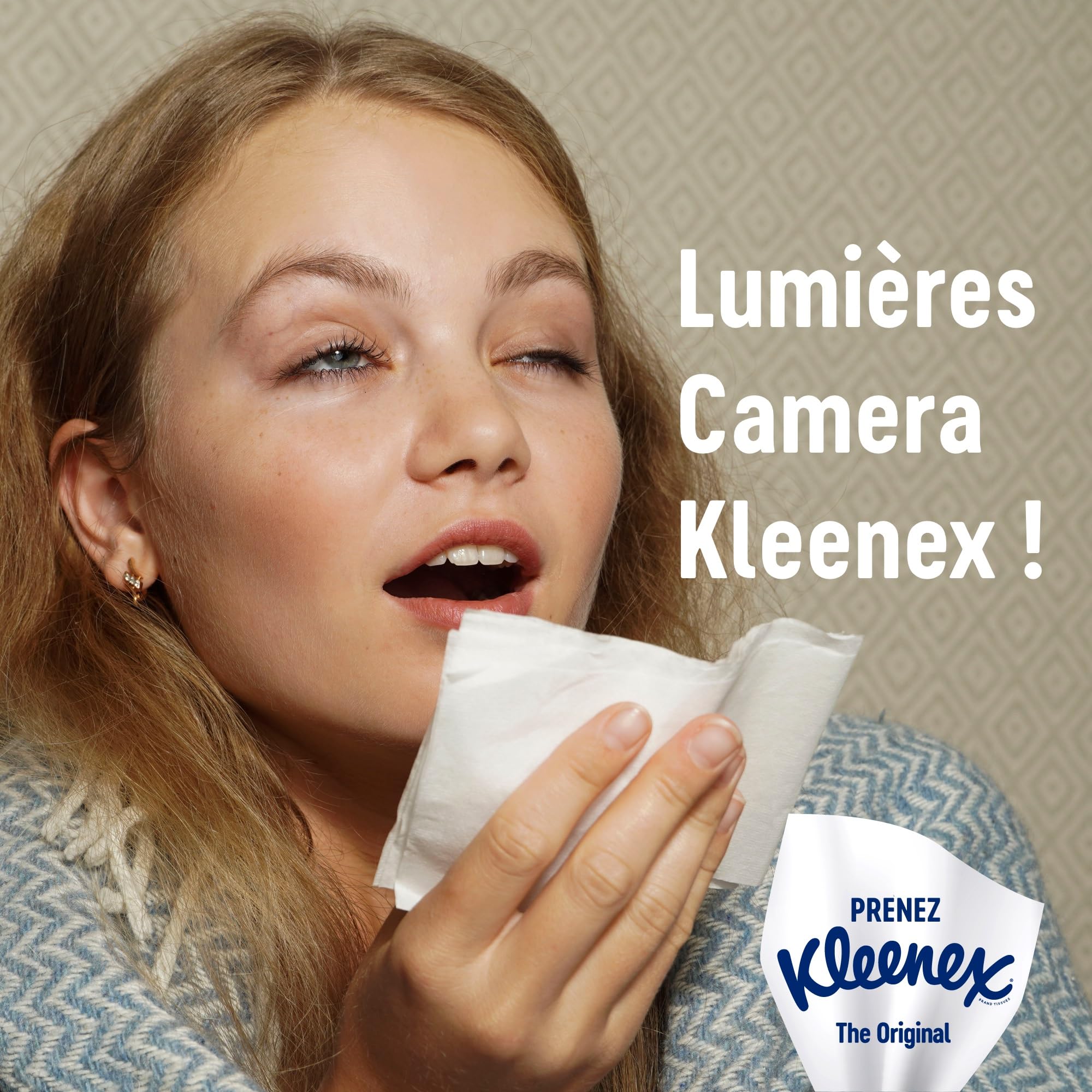 KLEENEX - Mouchoirs boîte Original XL (16 boites de 40 mouchoirs) - 2x plus grand* - doux et résistant