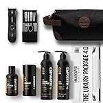 MANSCAPED The Luxury Package 4.0 Includes: The Lawn Mower 4.0 Electric Trimmer, The Shears 2.0 Nail Kit, Crop Preserver, Deodorant, Body Wash, 2-in-1 Shampoo & Conditioner, The Shed Toiletry Bag