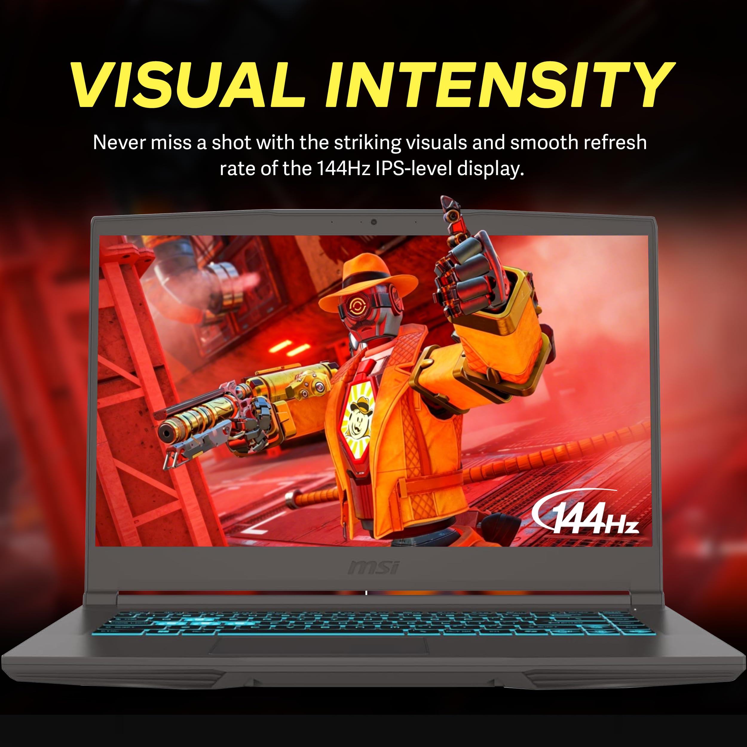 msi Sottile 15,6 pollici FHD 144Hz Gaming Laptop, Intel Core i7-13620H, NVIDIA GeForce RTX 4050, 16GB DDR4, 2TB di storage (1TB SSD + 1TB docking station), tastiera retroilluminata, Wi-Fi 6E