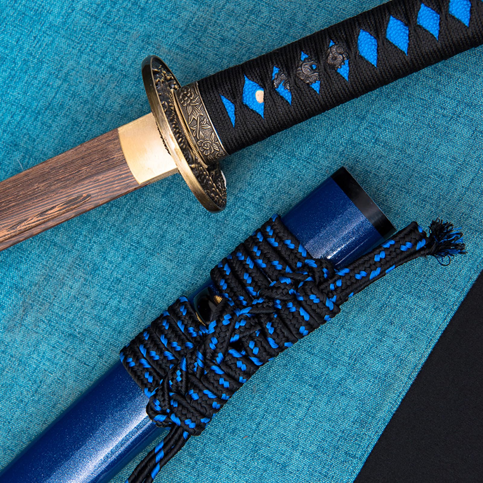 Katana en Bois de 103cm,épées de samouraï en Bois de Rose Naturel,bokken Fait à la Main pour la Pratique du Kendo,Cadeaux,décoration,Collection,Cosplay