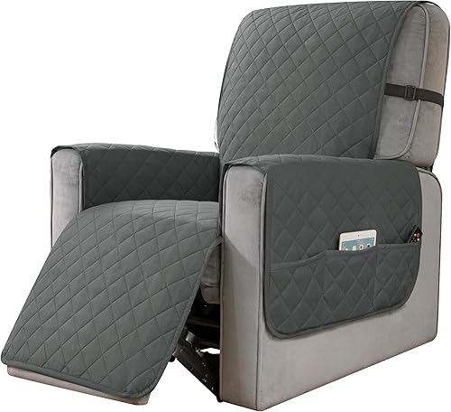 DyFun Funda para silla reclinable, reversible, de ancho de 28 pulgadas, protector de muebles con correas elásticas para sala de estar, disponible en Yaxa Peru