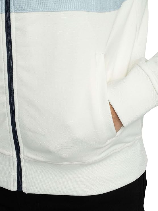 ellesse Men's Rimini Track Top Jacket Off White/Navy