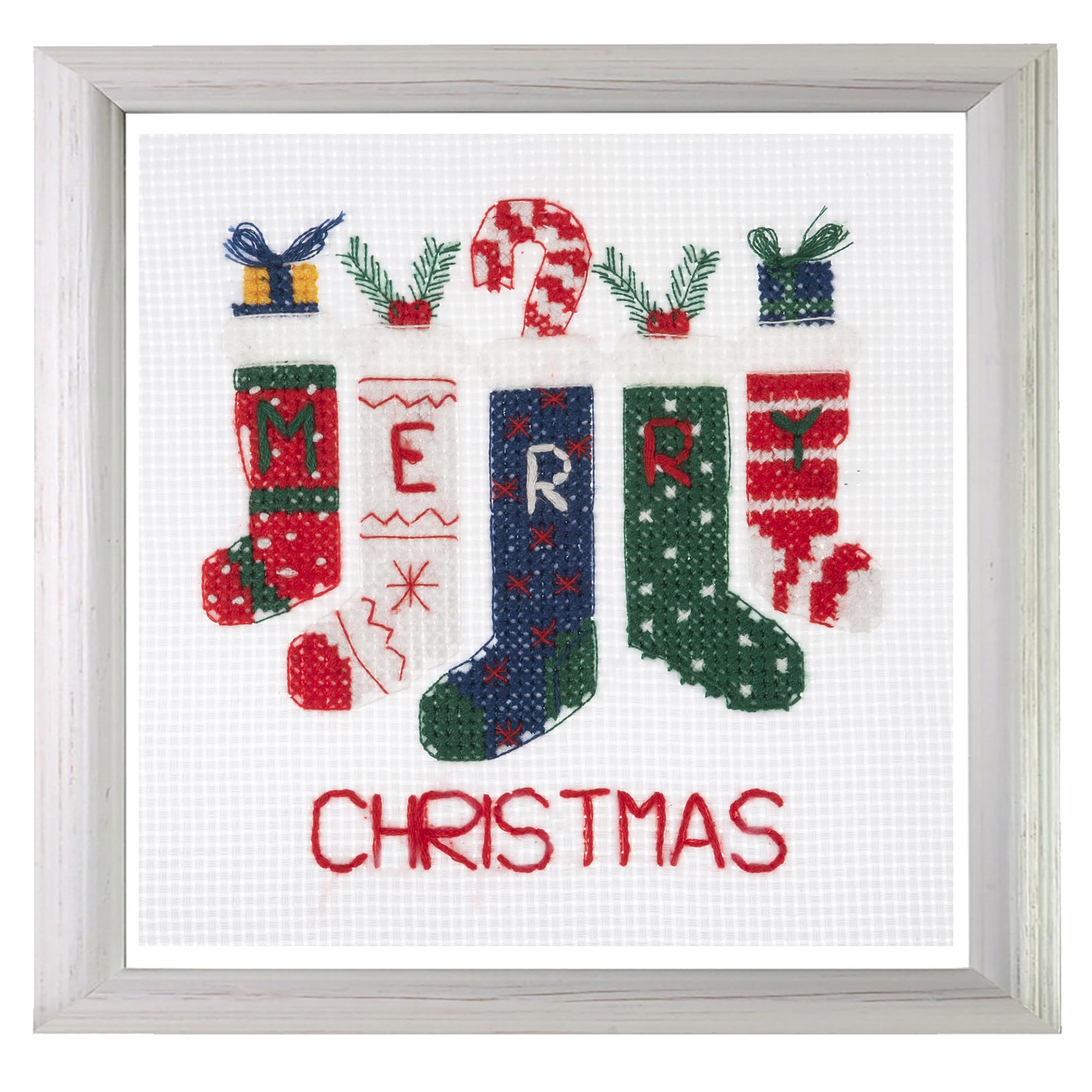 Trimits Mini Counted Cross Stitch Kits, 13 x 13cm (5 x 5in), Stockings