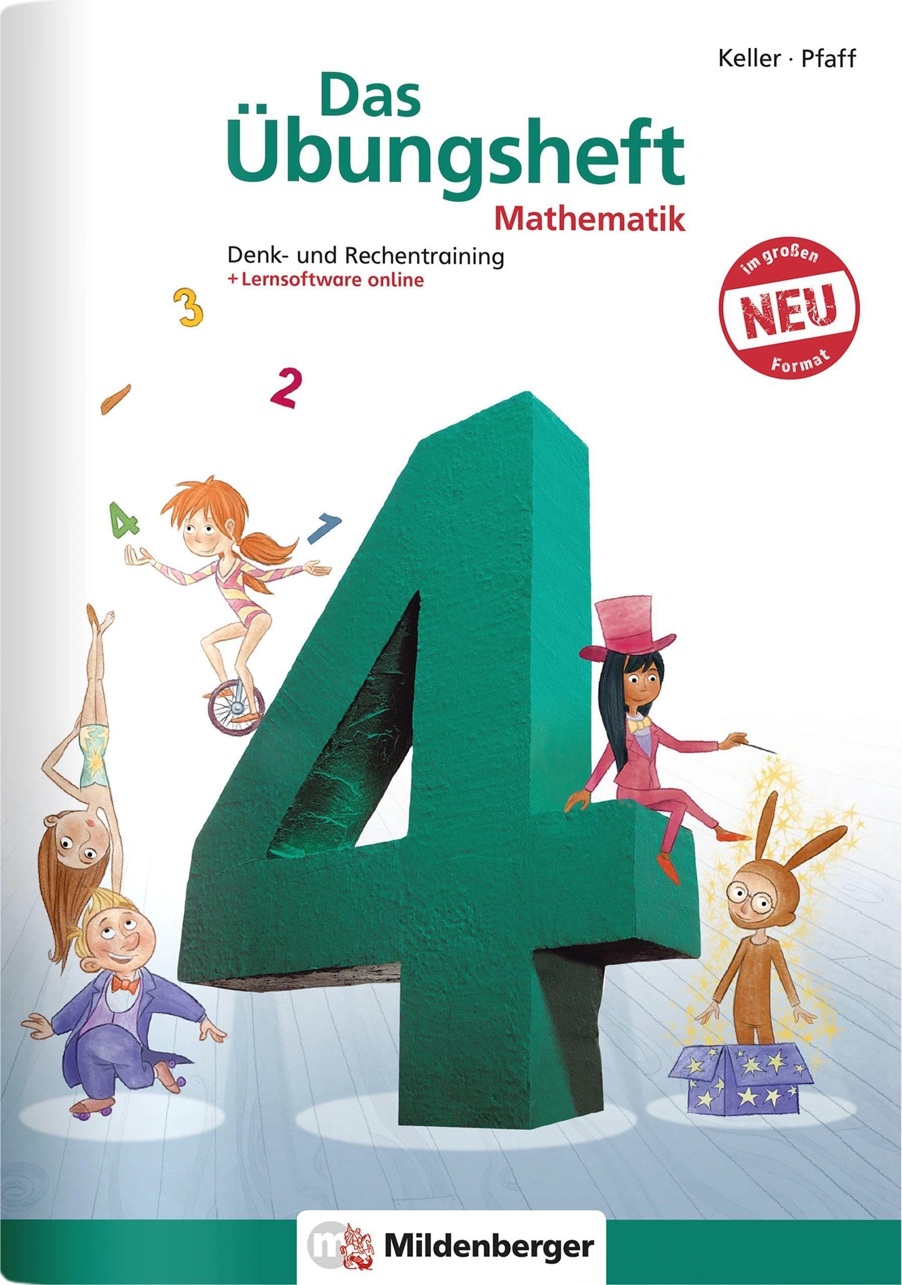 Das Übungsheft Mathematik 4 - DIN A4: Denk- und Rechentraining