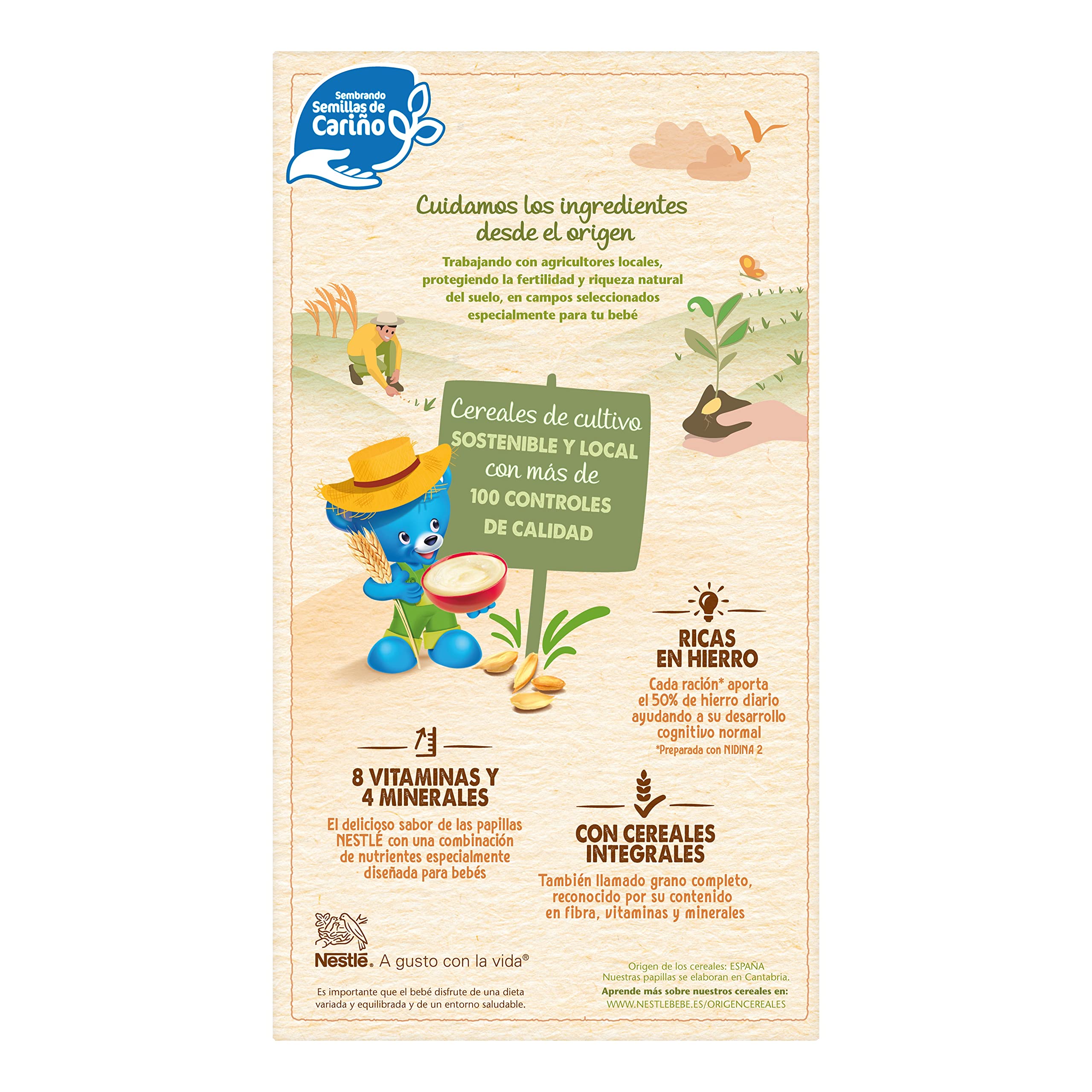 Nestle Papilla 8 Cereales con Galleta 950g 8 Paquetes 7.6Kg