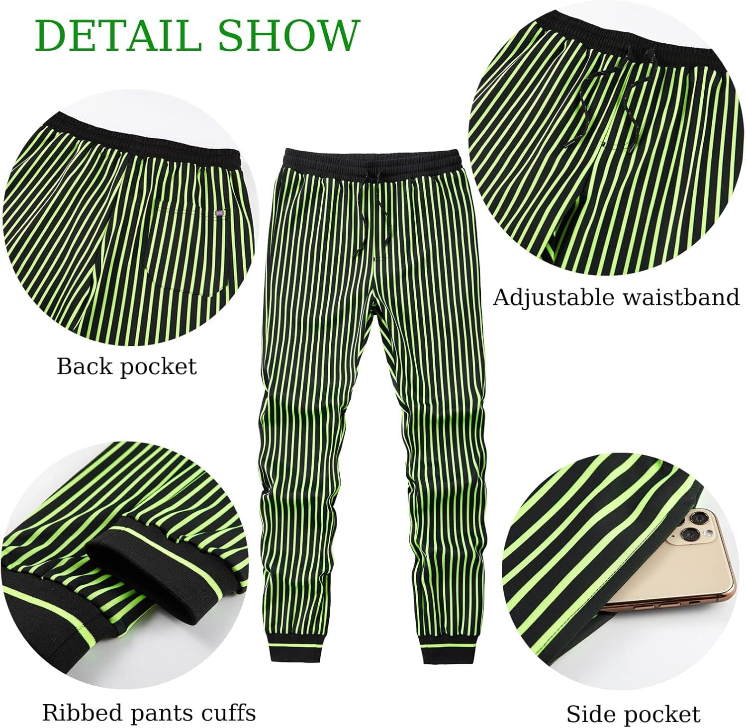 Men's Track Suits 2 Piece Stand-up Collar Long Sleeve with Double Side Pockets Jacket and Sweatpants